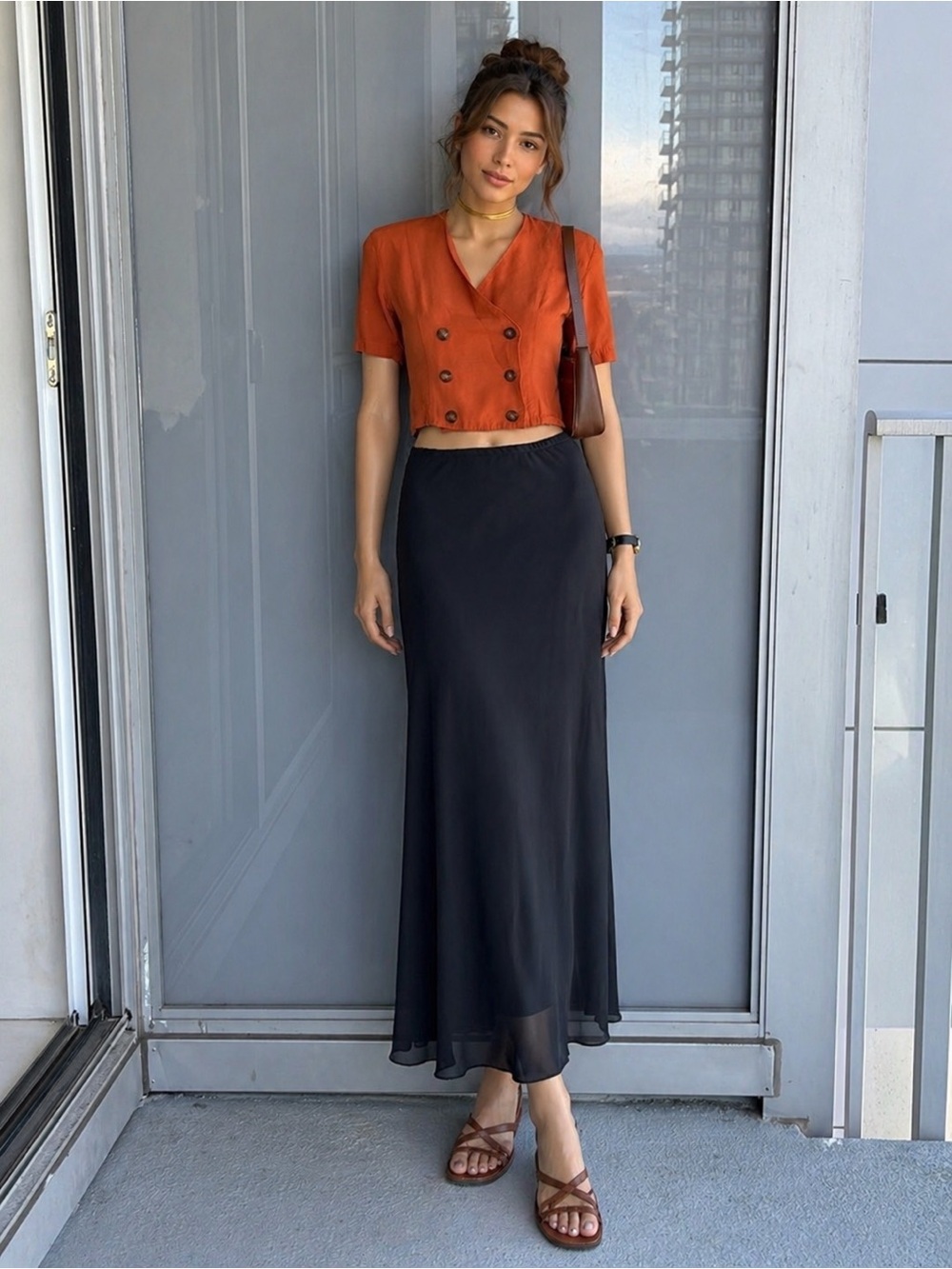 Vintage Burnt Orange Top